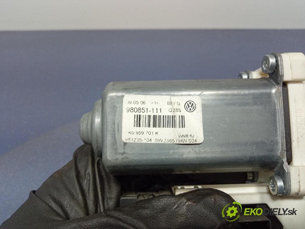 Vw Passat 2006 mechanismus stahování Sklenka: před Levý: 1K0959793G