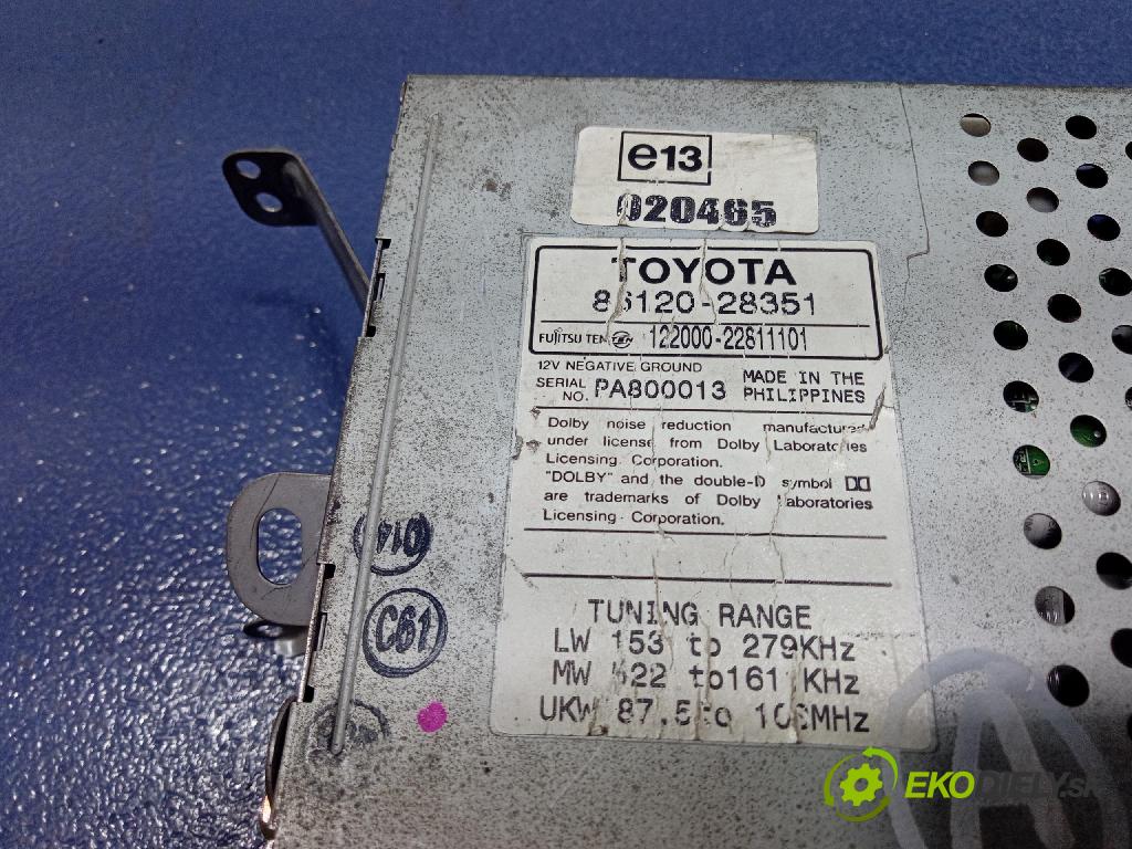 Toyota Previa 2002 Radio I Navigácia: 86120-28351