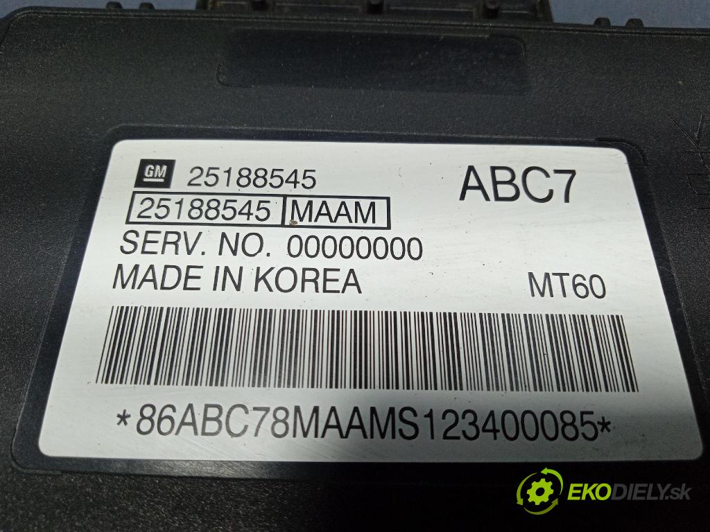 Chevrolet Spark 2013 riadiaca jednotka Motor: 25188545