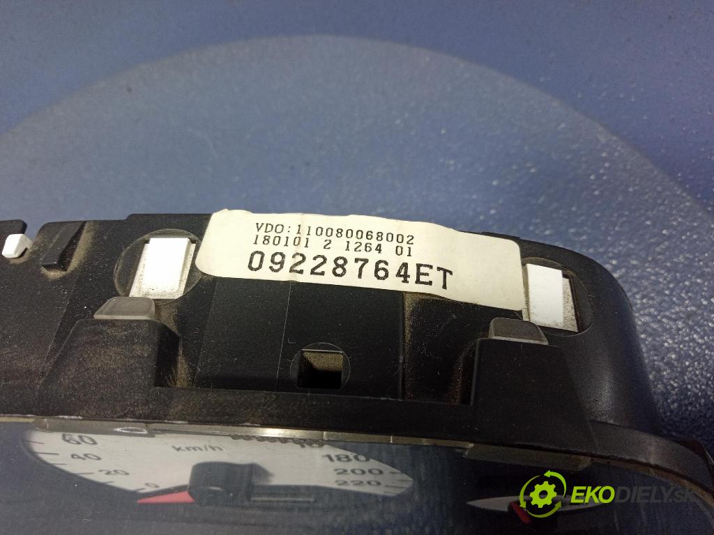 Opel Astra 2001 Přístrojová deska 09228764ET