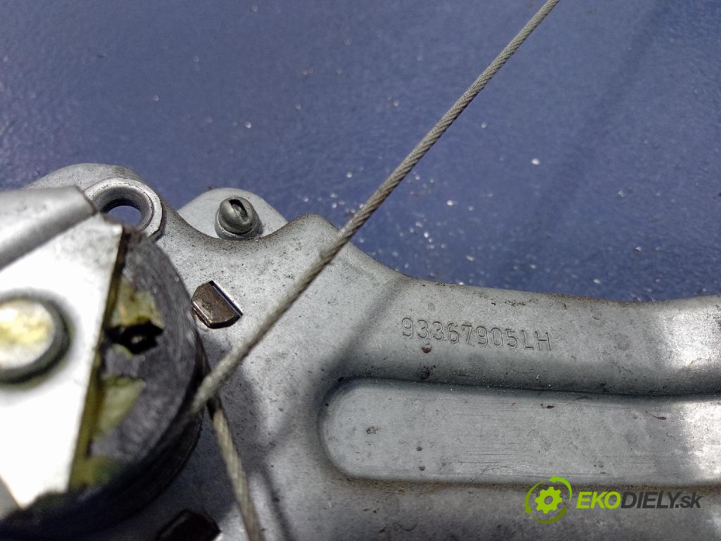 Opel Meriva 2004 mechanismus stahování Sklenka: Zad: Levý: 93367905