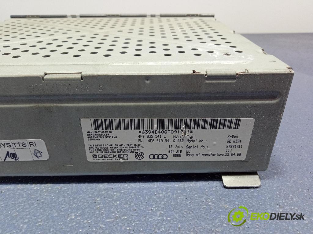 Audi A6 2005 Radio I Navigácia: 4F0035541L