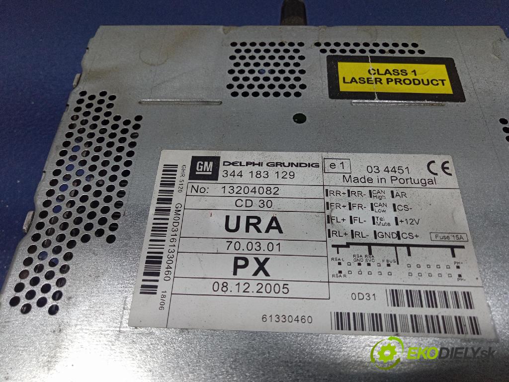 Opel Astra 1.9 cdti 2006 Radio I Navigácia: 13204082
