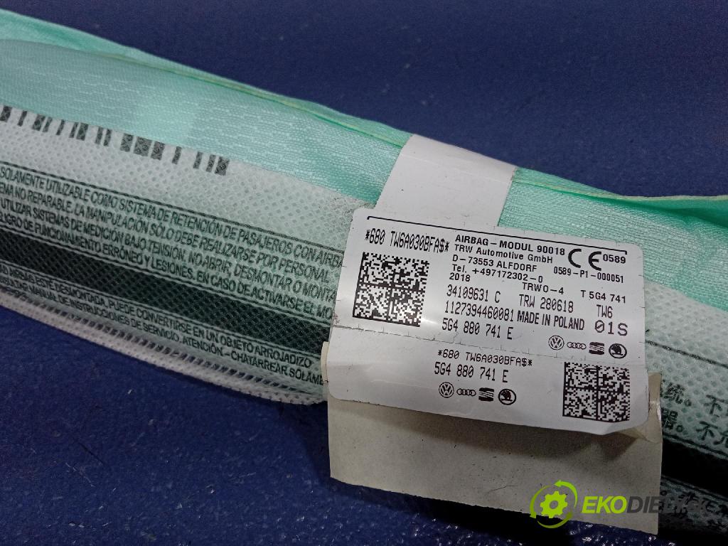 Vw Golf 2018 Airbag: clona x 5G4880741E