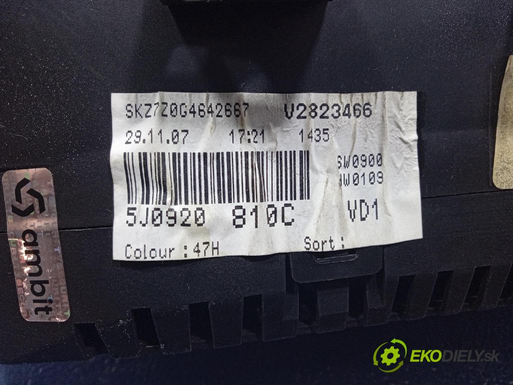 Skoda Fabia 2007 riadiaca jednotka Motor: 045906019CD