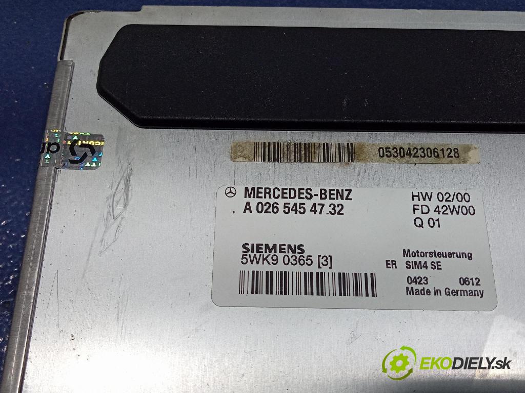 Mercedes-benz C 180 2000 riadiaca jednotka Motor: A0265454732