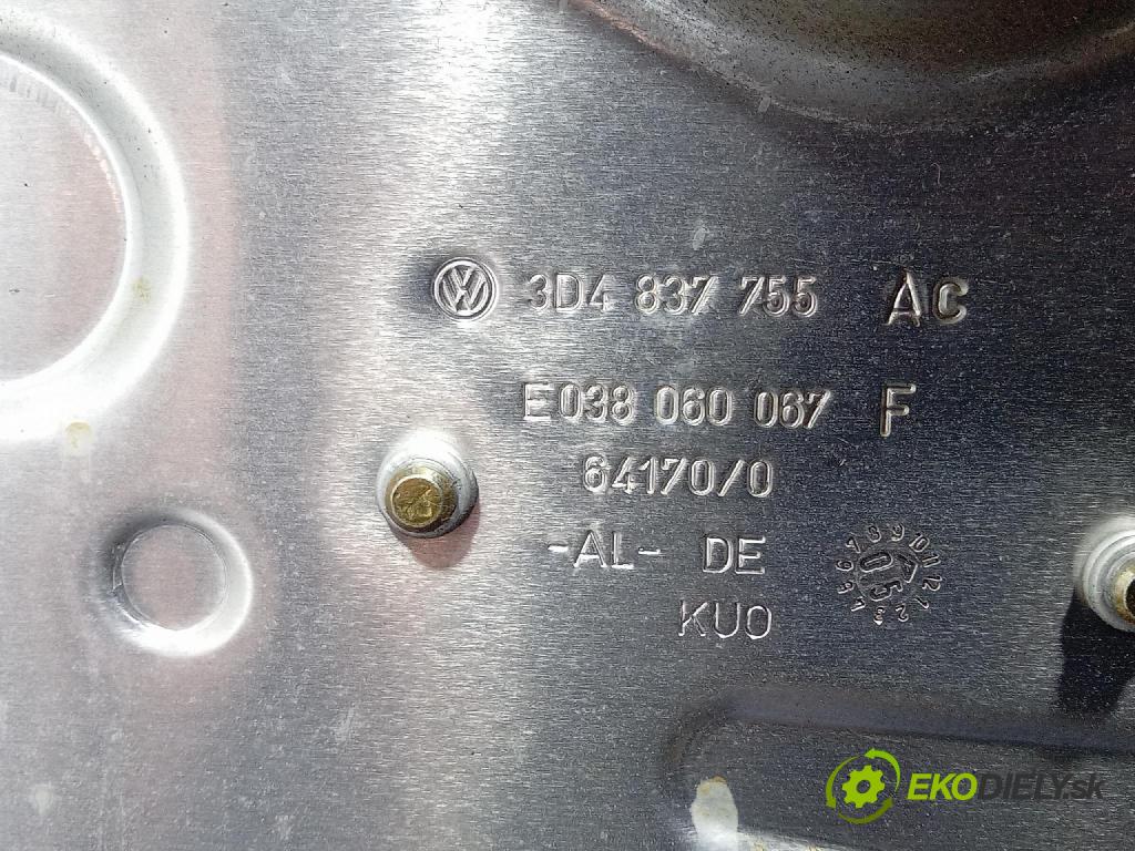 Vw Phaeton 2006 mechanismus stahování Sklenka: před Levý: 3D4837755