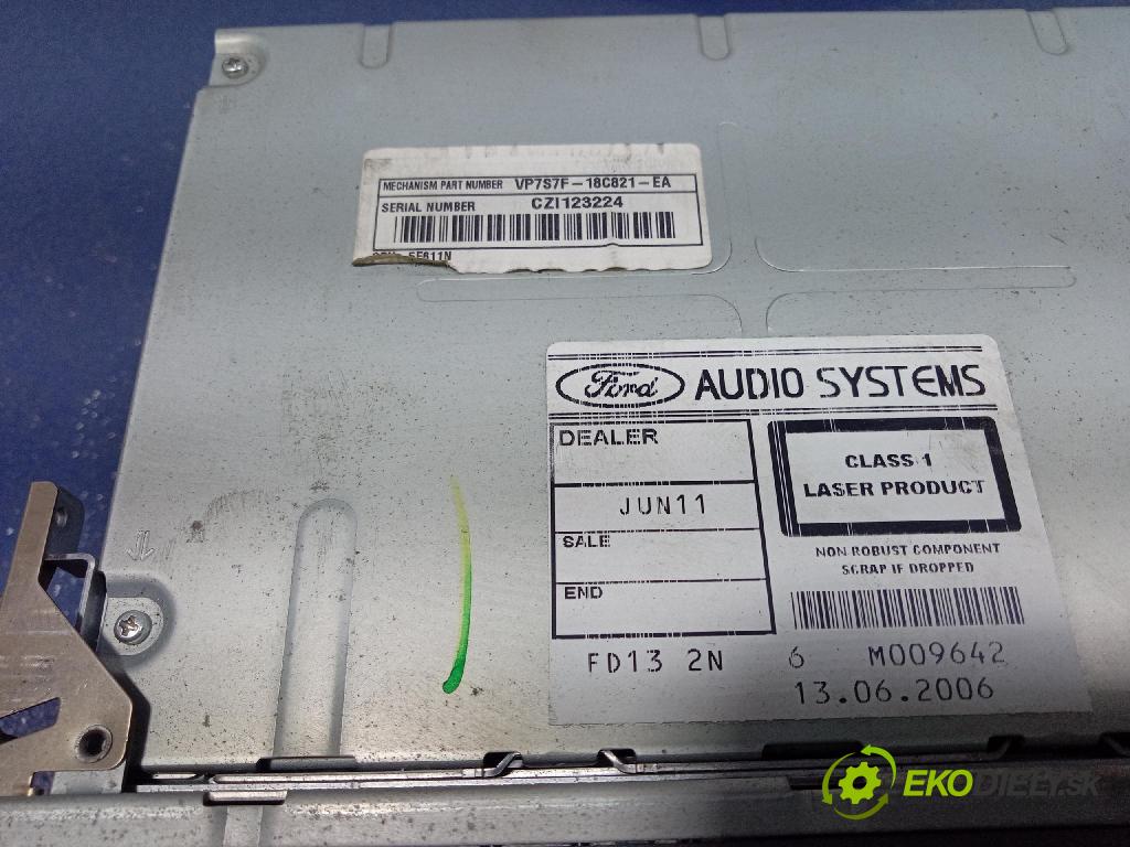 Ford Mondeo 2006 Radio I Navigácia: VP7S7F-18C821-EA