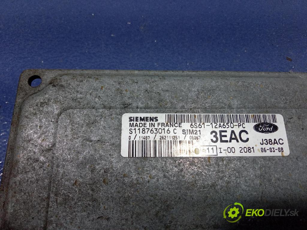 Ford Fiesta 2006 riadiaca jednotka Motor: 6S61-12A650-PC