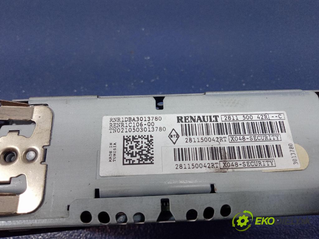 Renault Kangoo 2011 Radio I Navigácia: 281150042R