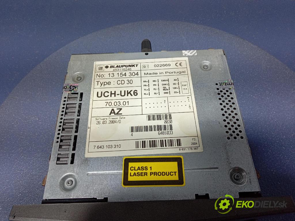 Opel Astra 2004 Radio I Navigácia: 13154304