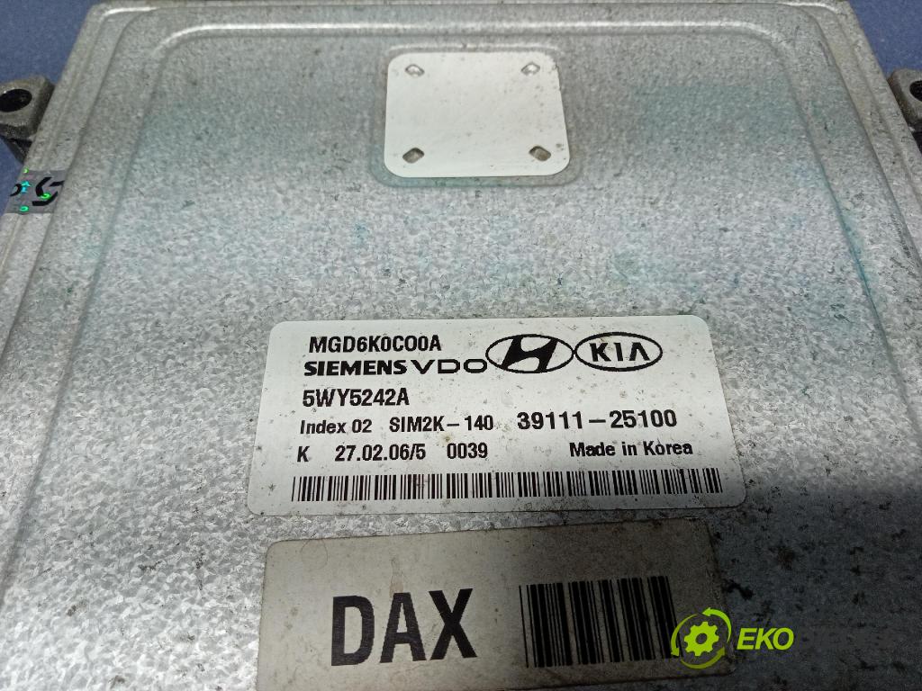 Kia Magentis 2006 riadiaca jednotka Motor: 39111-25100