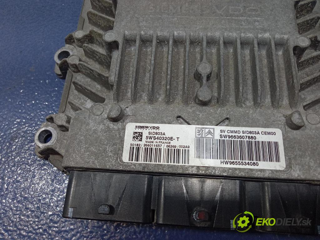 Peugeot 807 2007 riadiaca jednotka Motor: 9663607880