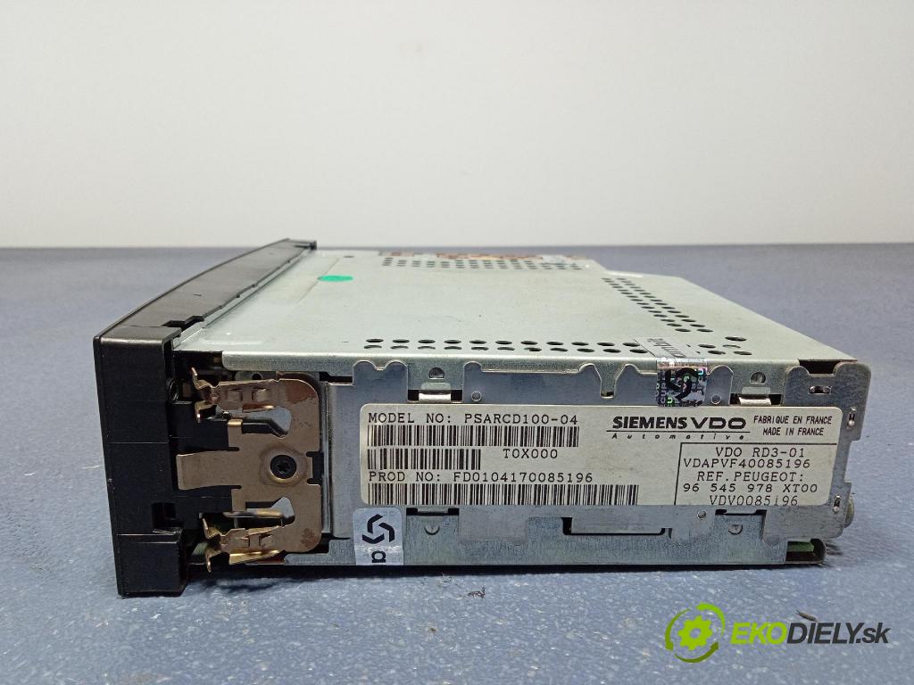 Peugeot 307 2004 Radio I Navigácia: 96545978XT