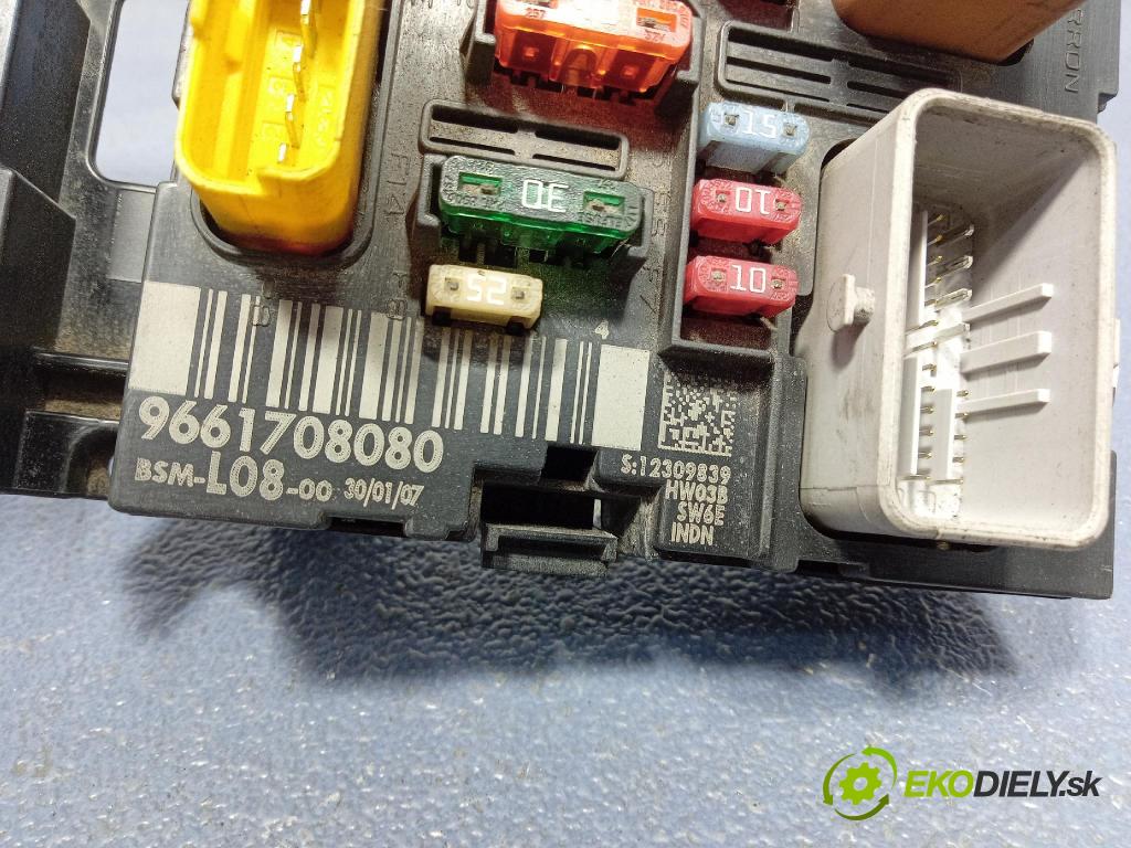 Citroen C4 picasso 2007 skříňka Pojistky 9661708080