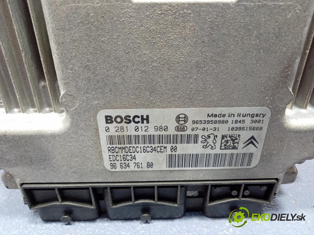 Citroen C4 picasso 2007 riadiaca jednotka Motor: 9663476180