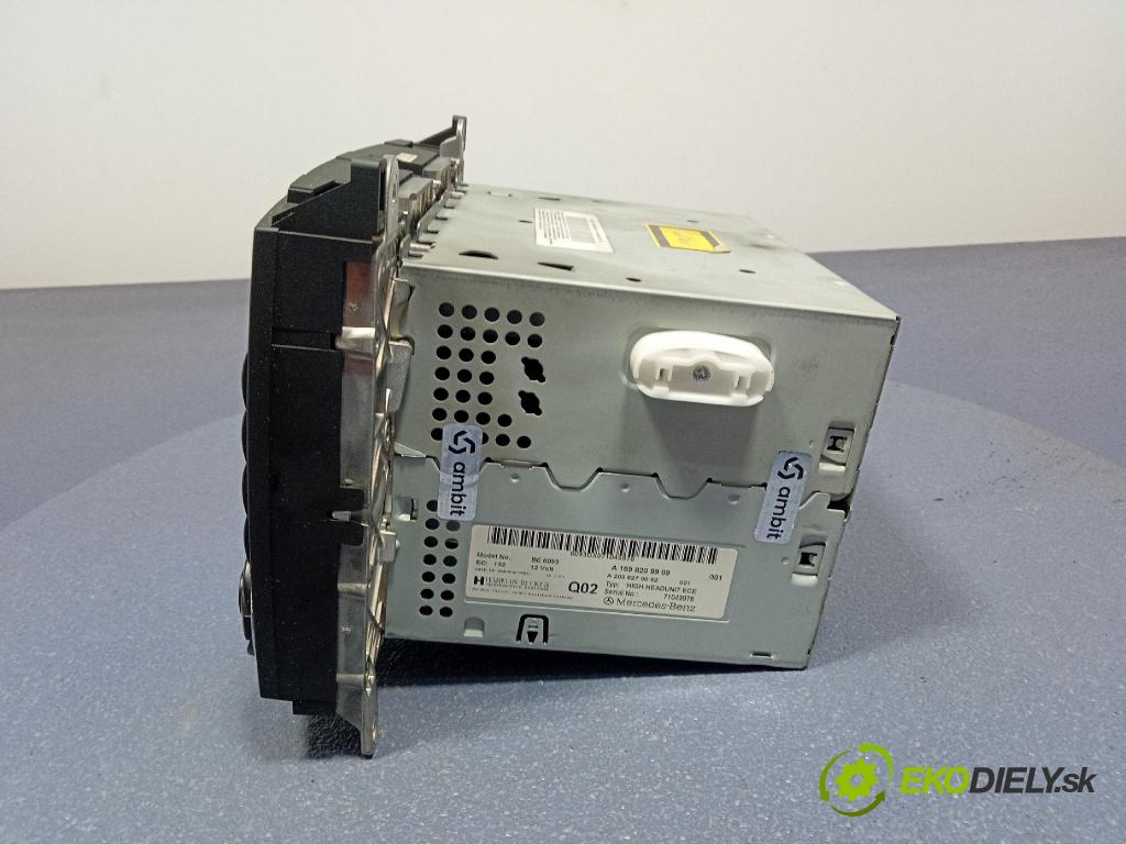 Mercedes-benz 200 2007 Radio I Navigácia: A1698209989