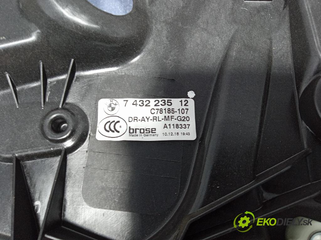 Bmw Seria 3 0 mechanismus stahování Sklenka: Zad: Levý: 7432235