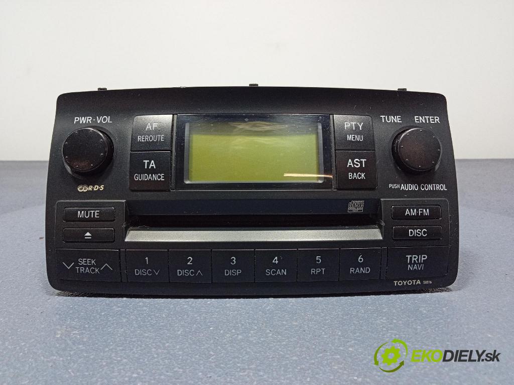 Toyota Corolla 1.4 2004 Radio I Navigácia: 86120-12880