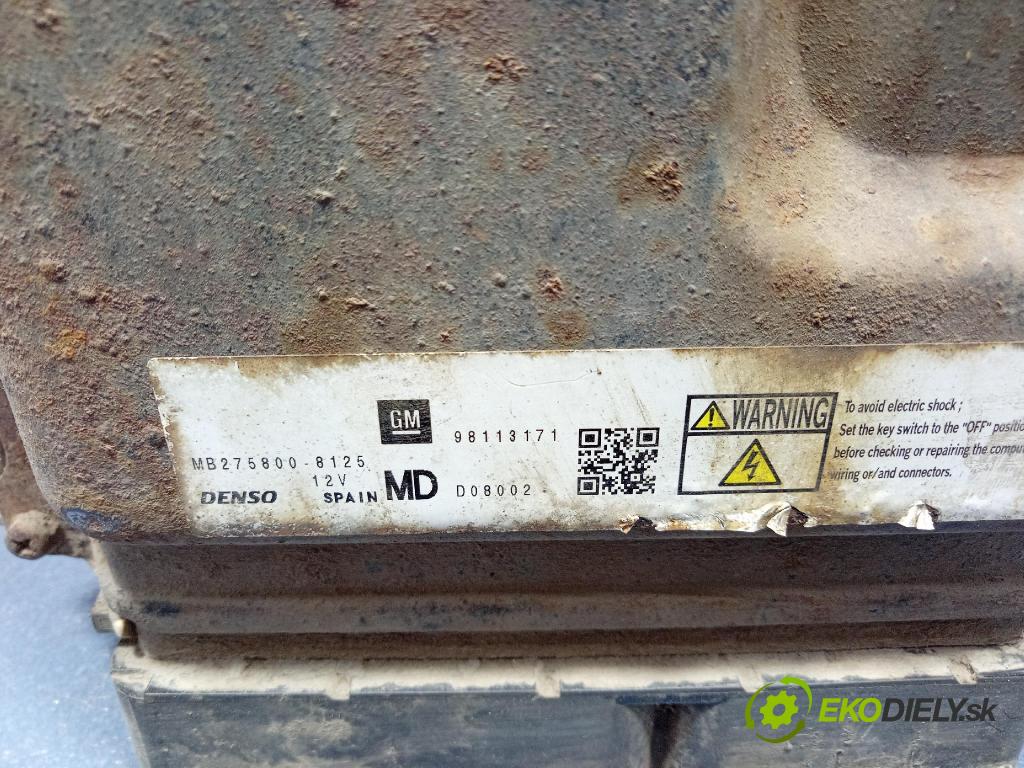 Opel Astra station 2011 riadiaca jednotka Motor: 98113171