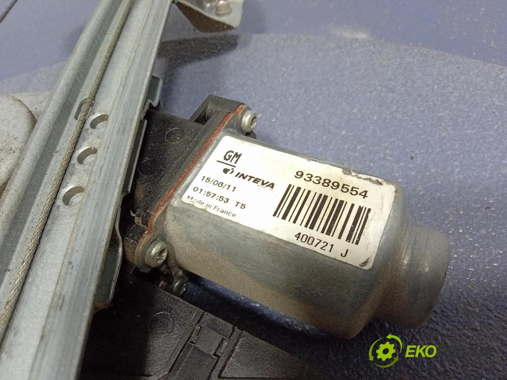 Opel Meriva-a 2006 mechanismus stahování Sklenka: Zad: v pravo: 93362664
