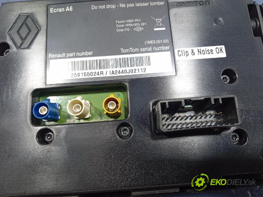 Renault Trafic 2010 Radio I Navigácia: 259155024R
