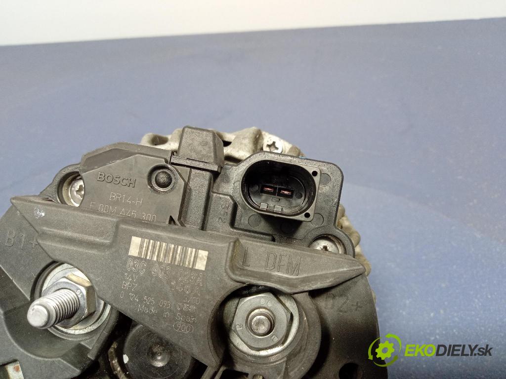 Vw Golf 2010 Alternator 03C903023A