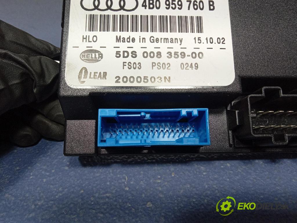 Audi A6 2002 řídící jednotka Sedačka: 4B0959760B