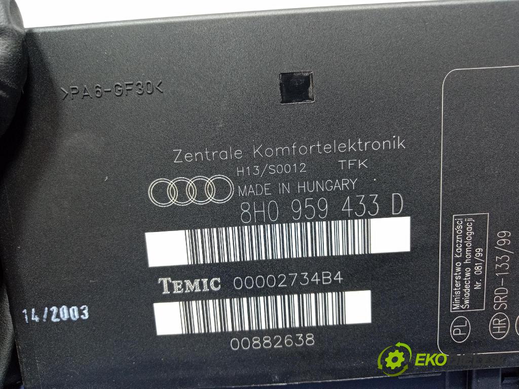 Audi A4 2003 řídící jednotka Komfortu 8H0959433D