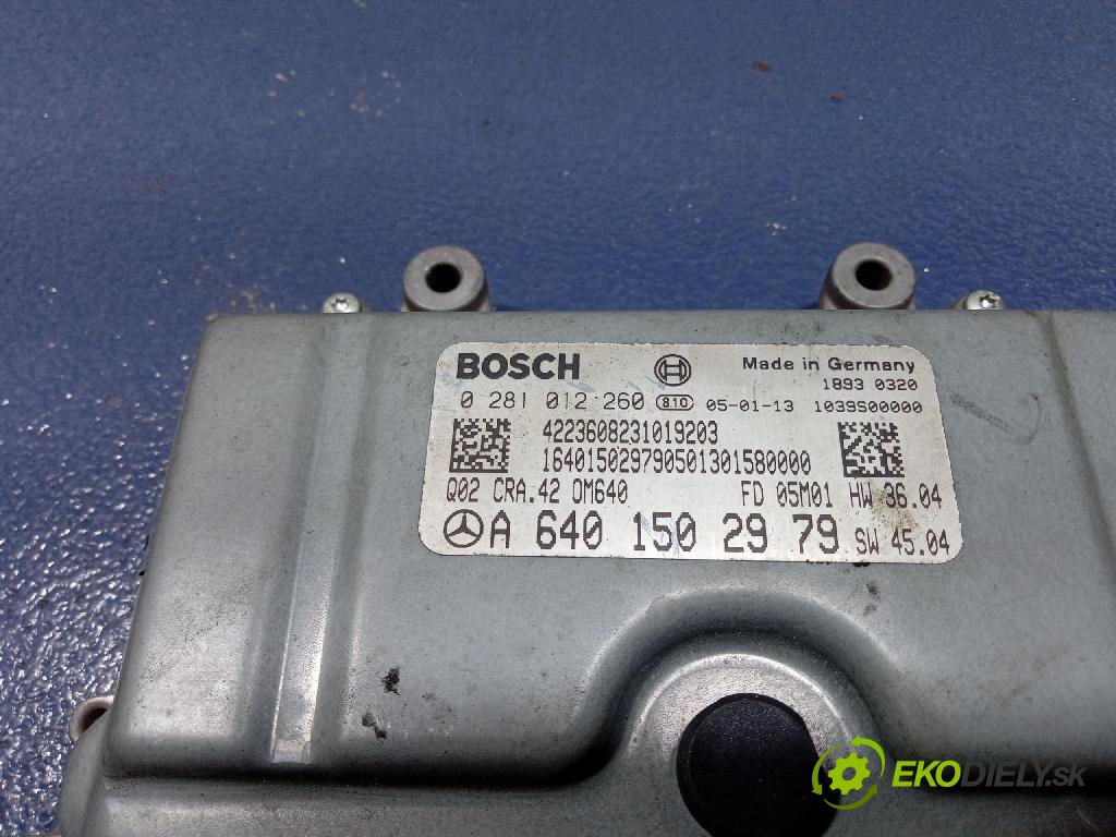 Mercedes A 200 2005 riadiaca jednotka Motor: A6401502979