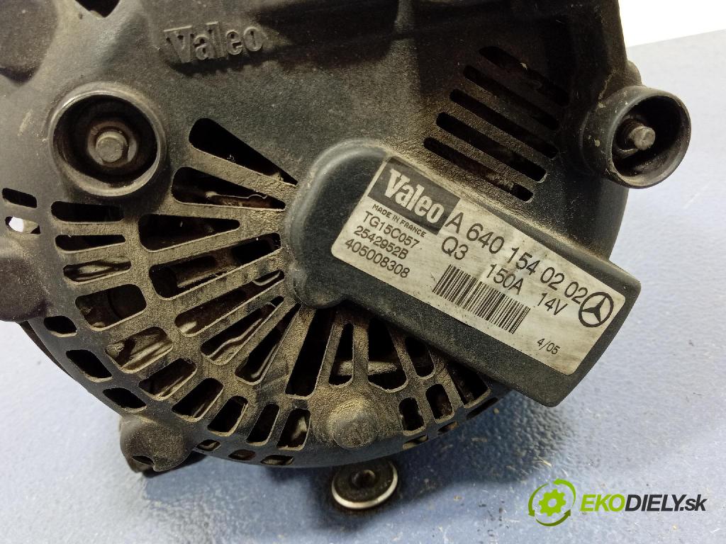 Mercedes A 200 2005 Alternator A6401540202