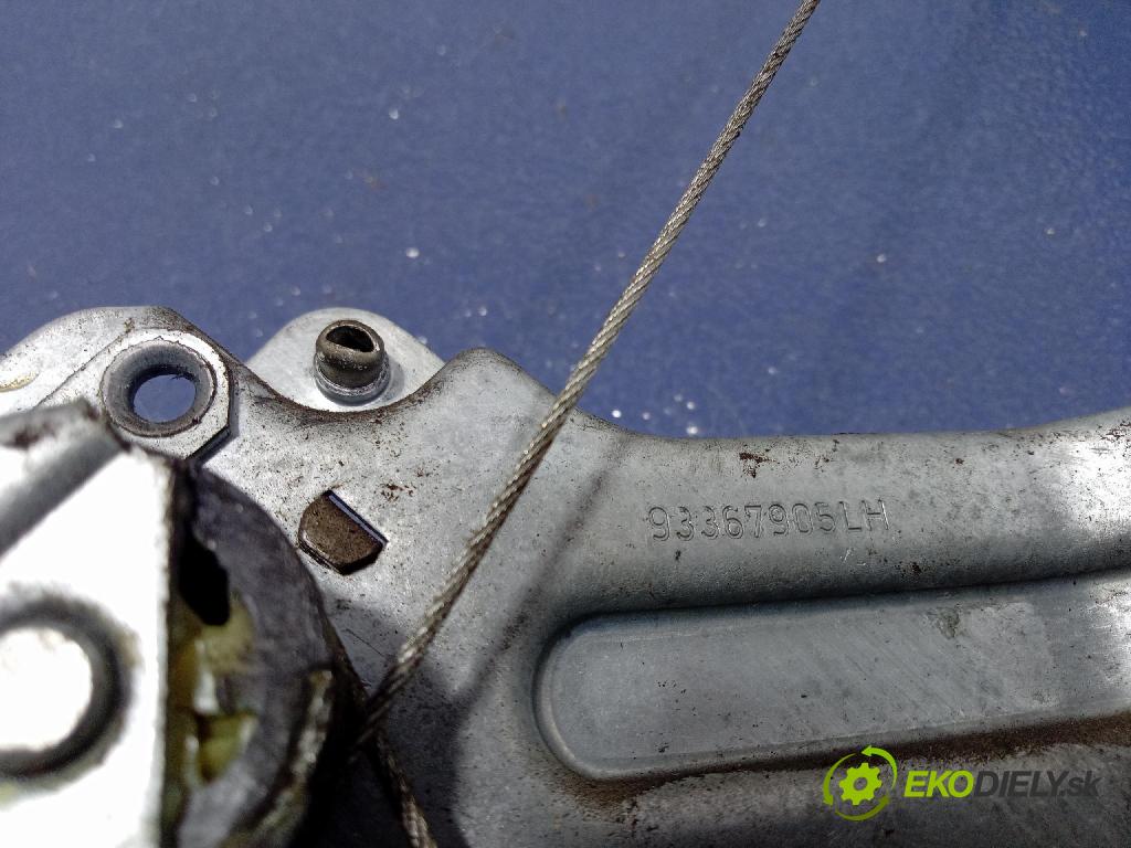 Opel Meriva 2005 mechanismus stahování Sklenka: Zad: Levý: 93367905