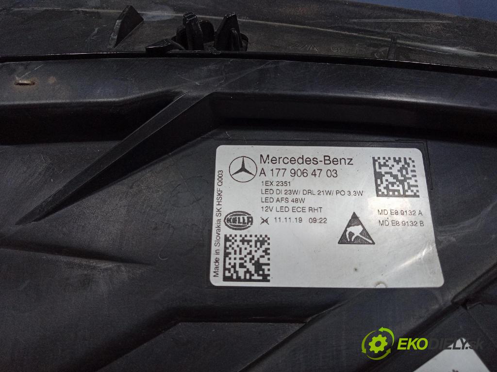 Mercedes A-Klasa 0 světlo Levý: A1779064703