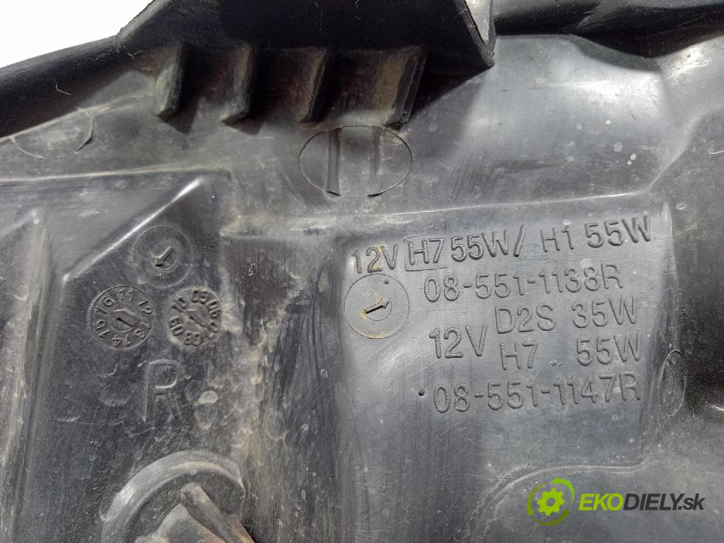 Renault Thalia 2005 Reflektor: v pravo: 551-1138R