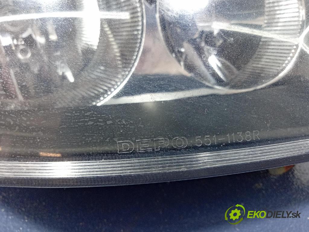 Renault Thalia 2005 Reflektor: v pravo: 551-1138R