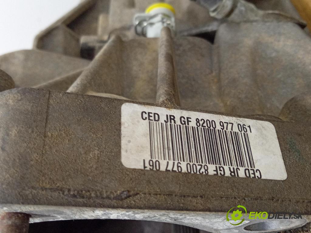 Renault Kangoo 2009 převodovka Ozubené kola: Manualna JR5 156
