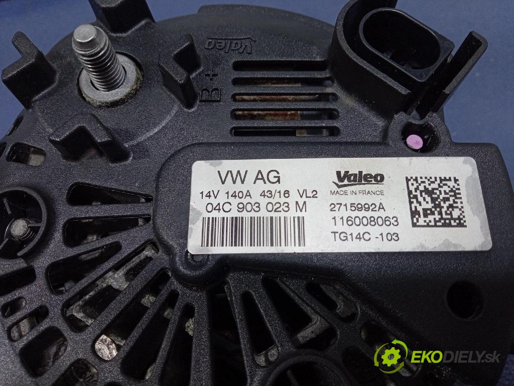 Skoda Octavia 2016 Alternator 04C903023M