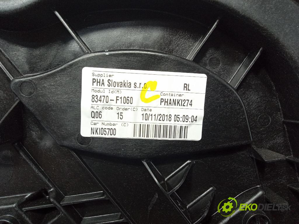 Kia Sportage 2018 mechanismus stahování Sklenka: Zad: Levý: 83470-F1060