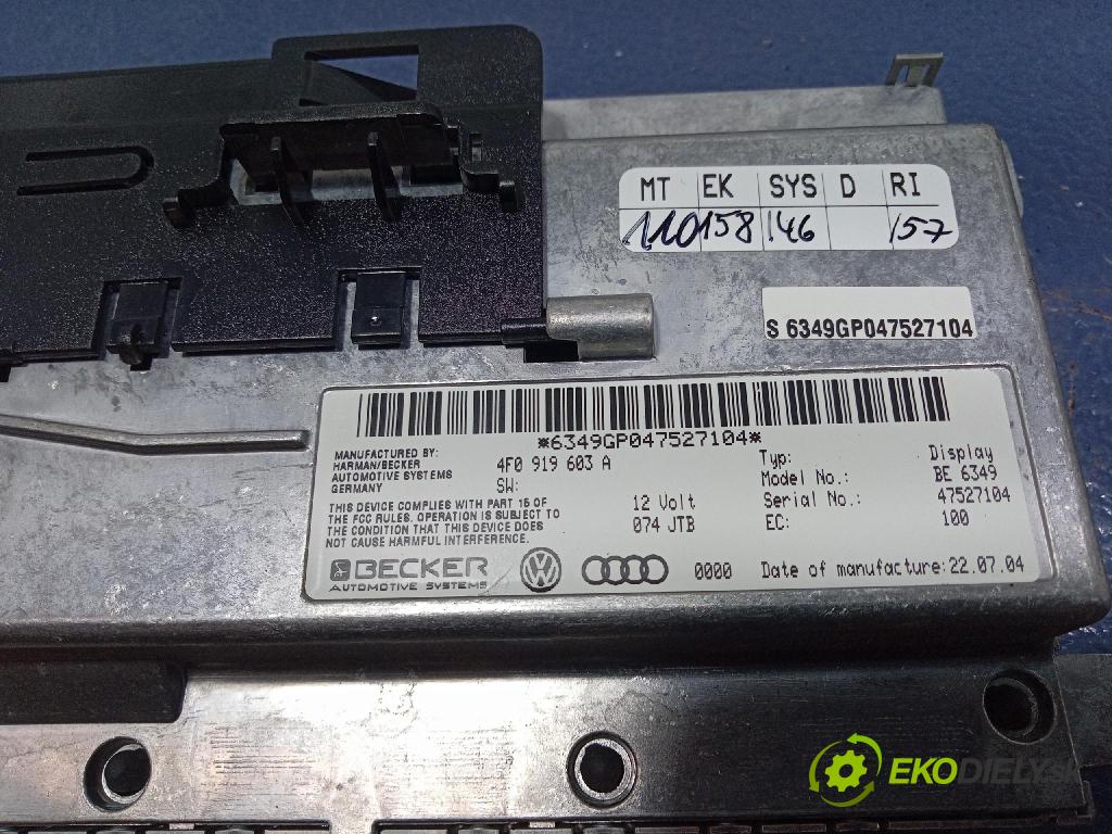 Audi A6 2004 displej Radio / GPS 4F0919603A