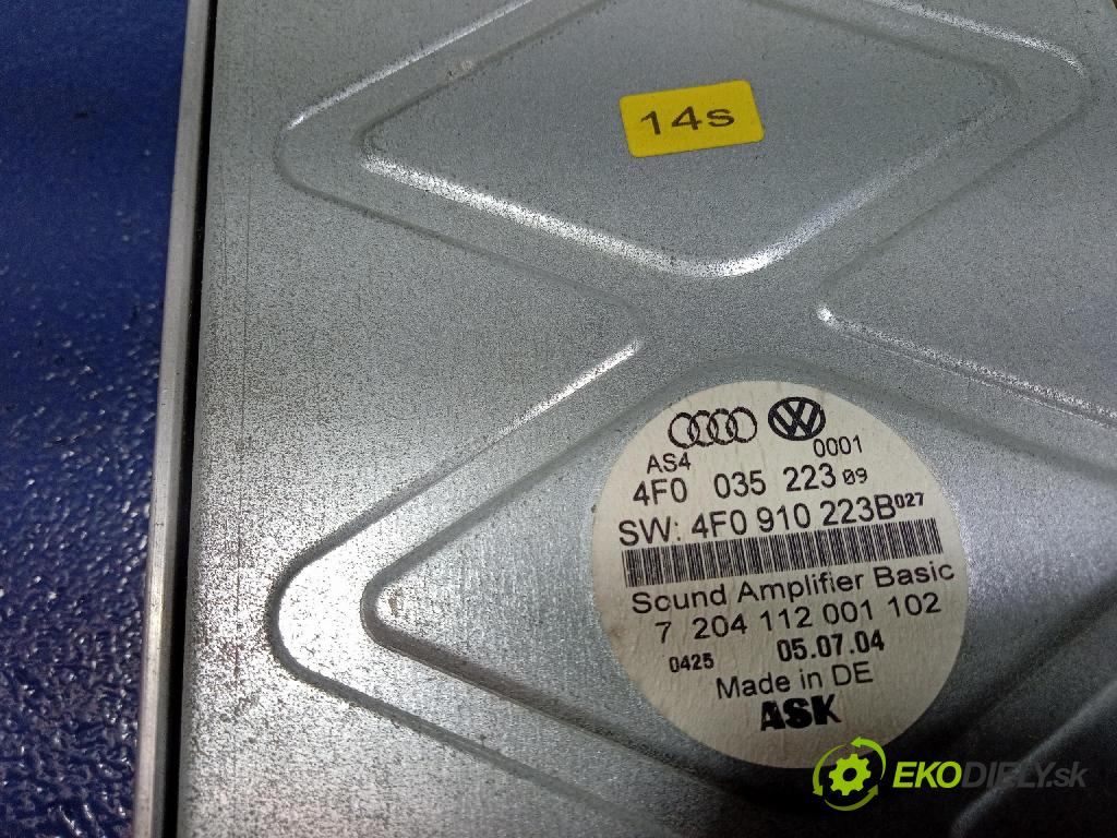 Audi A6 2004 Zesilovač: Rádio: Navigacia: 4F0035223