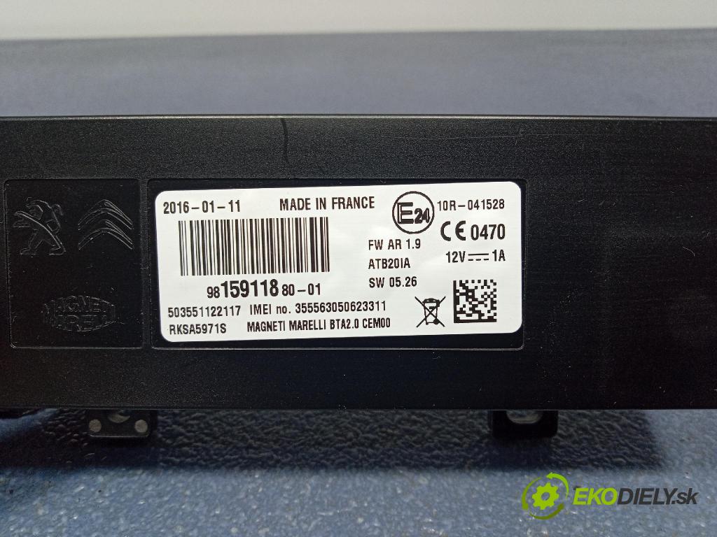 Citroen C4 2016 řídící jednotka Bluetooth: / Telefonu: 9815911880
