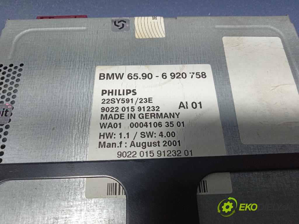 Bmw Seria 3 2001 Měnič: / Čtenář: Navigace 6920758