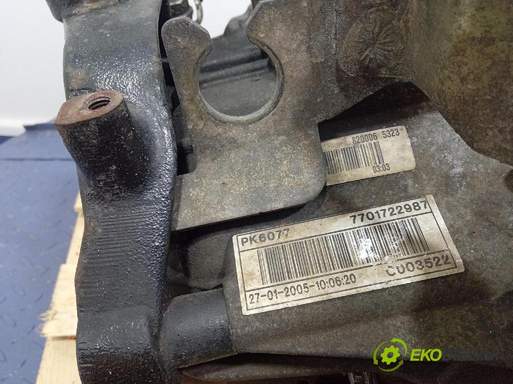 Renault Trafic 2005 převodovka Ozubené kola: Manualna 7701722987