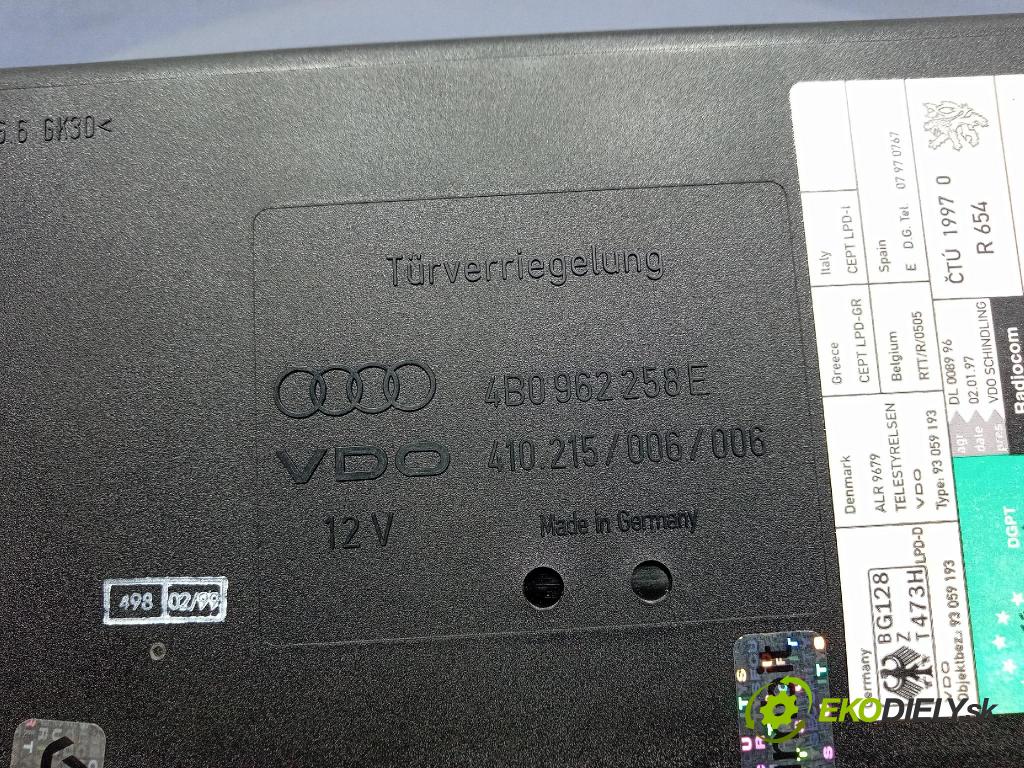 Audi A6 1999 řídící jednotka Komfortu 4B0962258E