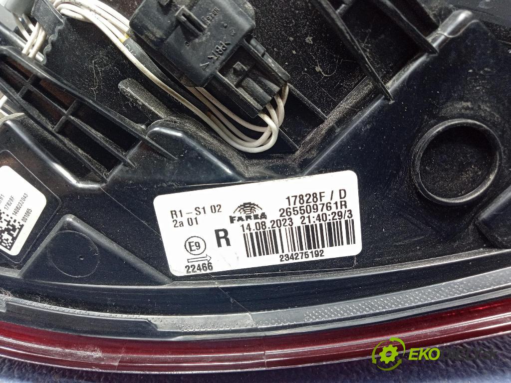 Renault Clio 2020 světlo Zad: Práva: Mimo: 265509761R