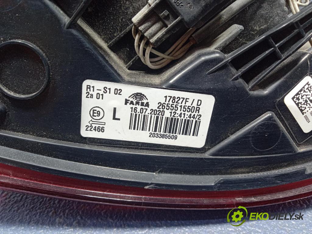 Renault Clio 2020 světlo Zad: levá Mimo: 265551550R