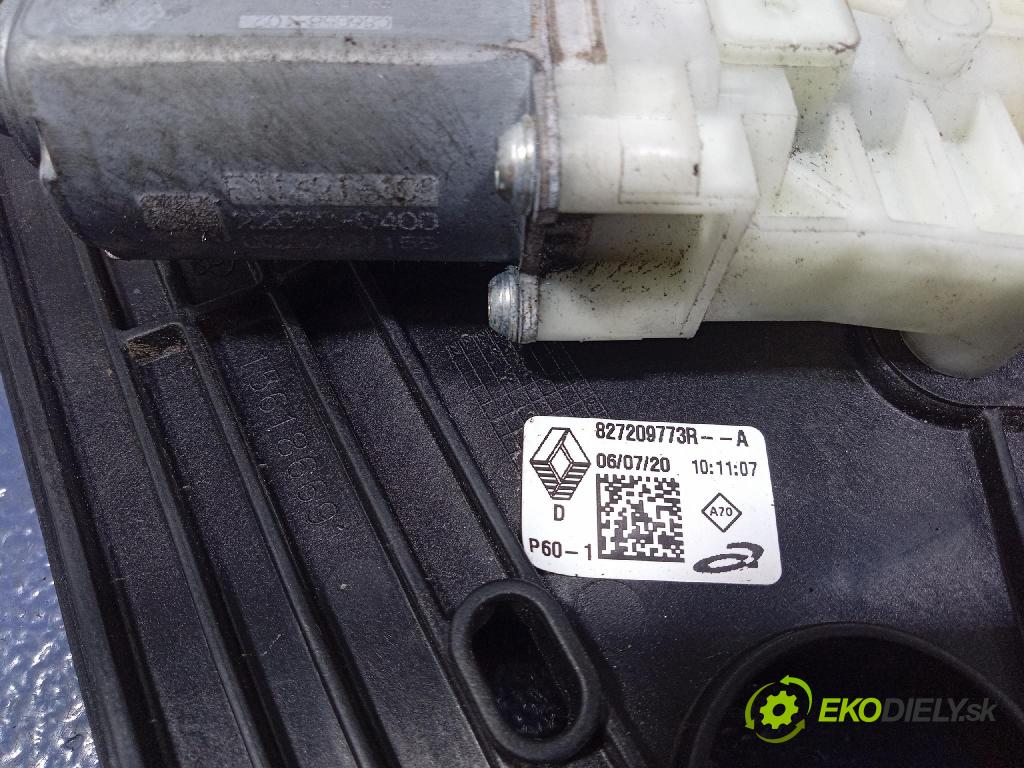 Renault Clio 2020 mechanismus stahování Sklenka: Zad: v pravo: 827209773R