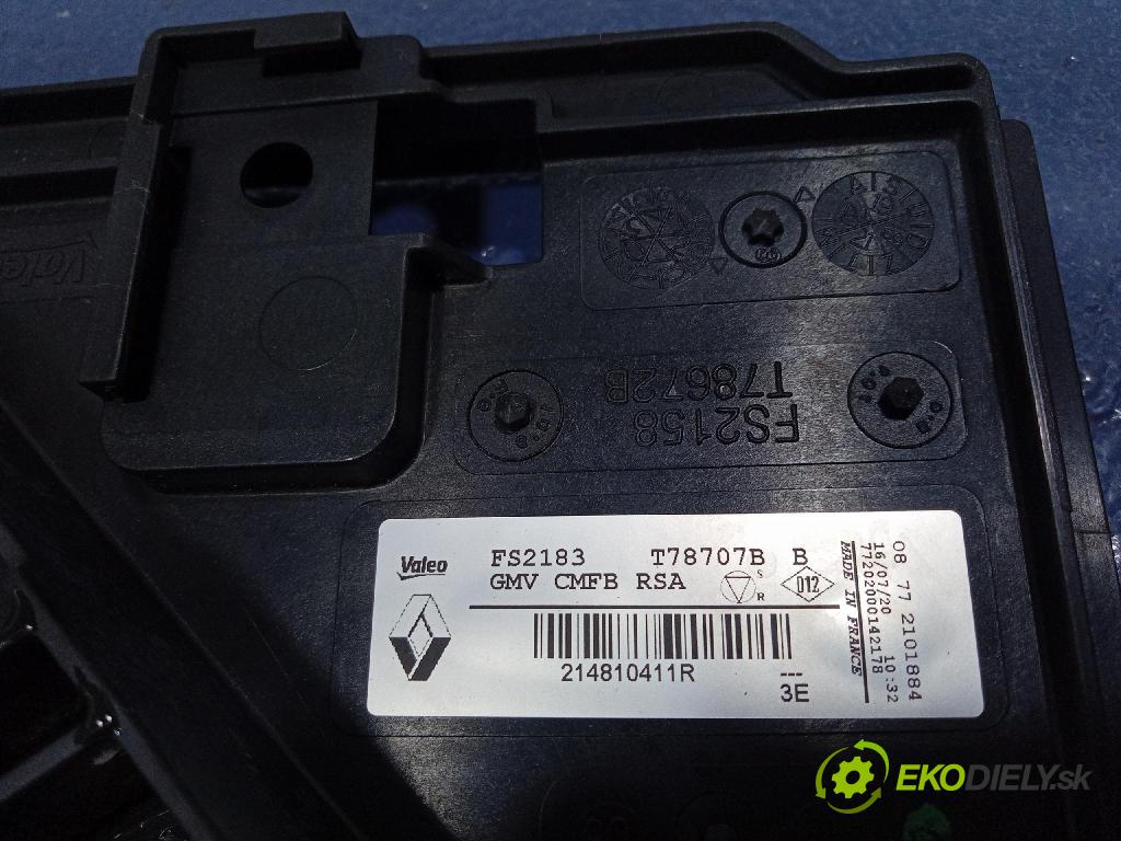 Renault Clio 2020 ventilátor Chladič: 214810411R