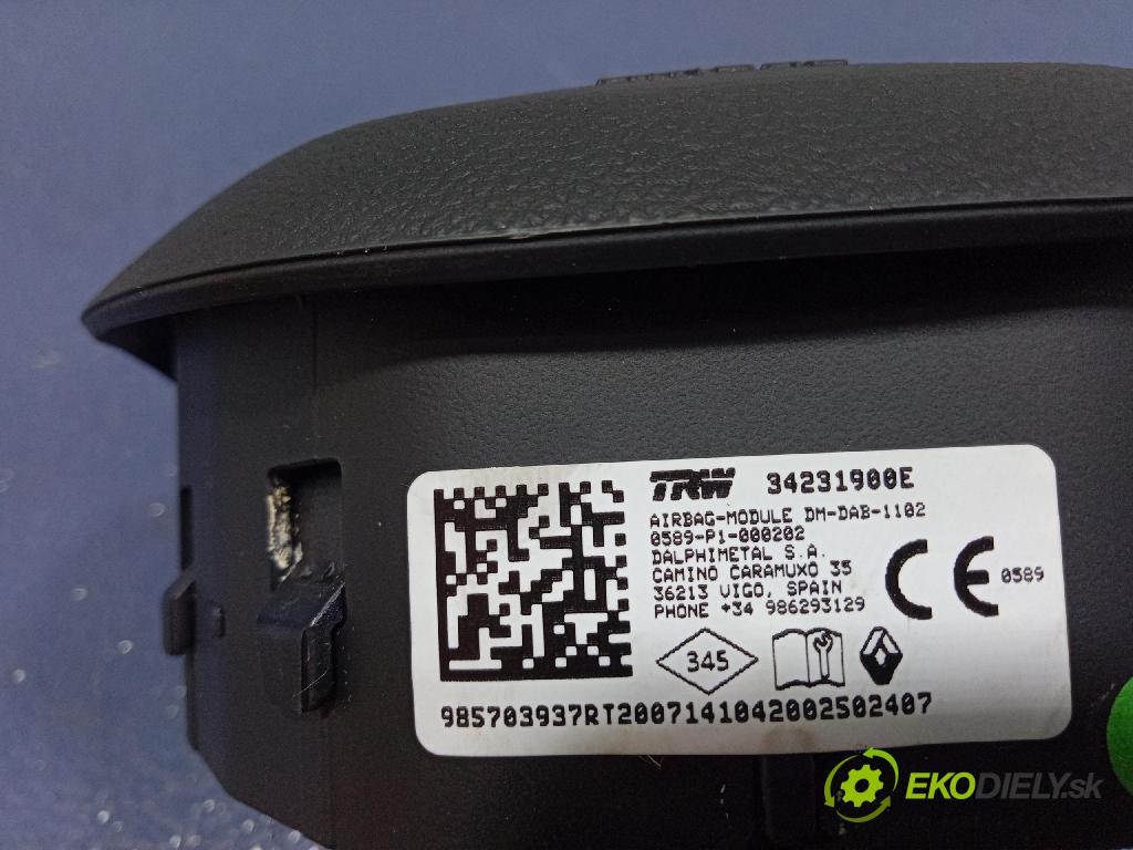 Renault Clio 2020 Airbag: Řidiči: x 985703937R