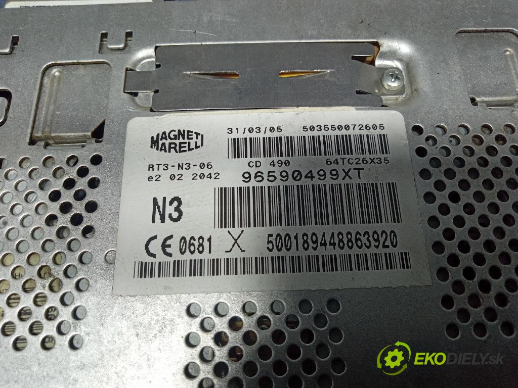 Peugeot 307 2005 Radio I Navigace: 96590499XT